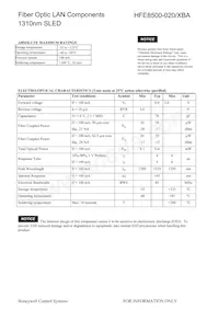 HFE8500-020/XBA Datenblatt Seite 2