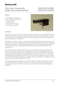 HOD1340-312/GBA Datasheet Cover