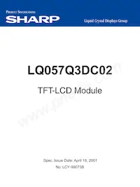 LQ057Q3DC02 Datasheet Cover