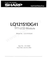 LQ121S1DG41 Datenblatt Cover