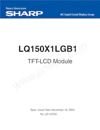 LQ150X1LGB1數據表 封面