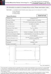 LT056DET2S00-1F000 Datasheet Cover