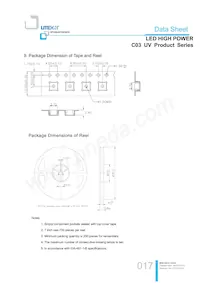 LTPL-C034UVH365 Datasheet Pagina 17