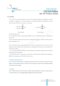 LTPL-C034UVH365 Datasheet Pagina 18