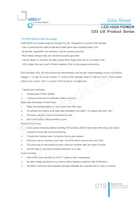 LTPL-C034UVH365 Datasheet Pagina 19