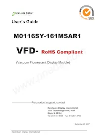 M0116SY-161MSAR1 Datenblatt Cover
