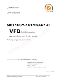 M0116SY-161MSAR1-C Datasheet Cover