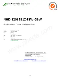 NHD-12032B1Z-FSW-GBW Datasheet Copertura