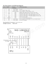 NHD-12032B1Z-FSW-GBW Datasheet Pagina 4