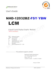 NHD-12032BZ-FSY-YBW Datasheet Cover