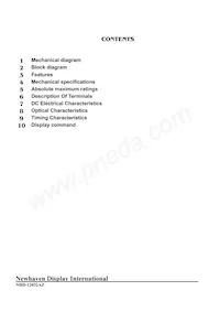 NHD-12032BZ-FSY-YBW Datasheet Pagina 2