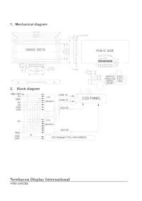 NHD-12032BZ-FSY-YBW Datasheet Page 3