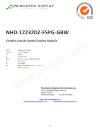 NHD-12232DZ-FSPG-GBW Datasheet Cover