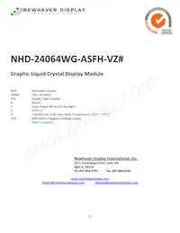 NHD-24064WG-ASFH-VZ# Datasheet Cover