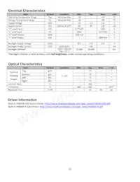 NHD-7.0-800480EF-ATXV# Datasheet Pagina 5