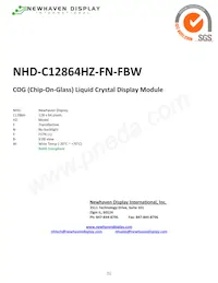 NHD-C12864HZ-FN-FBW Datasheet Cover