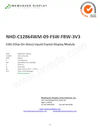 NHD-C12864WM-09-FSW-FBW-3V3 Datasheet Cover