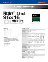 OS096016PP08MB2B10 Datasheet Copertura