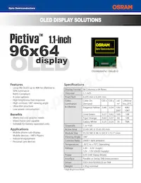 OS096064PK11MW1B10 Datasheet Copertura