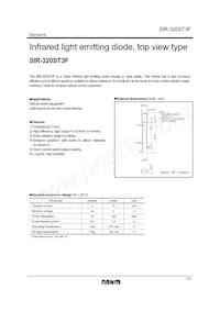 SIR-320ST3FF Datasheet Cover