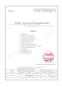 TCG084SVLPAAFA-AA20 Datasheet Copertura