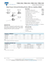 TSML1030 Datenblatt Cover