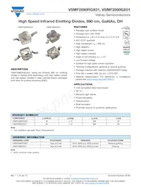 VSMF2890GX01 Datasheet Cover