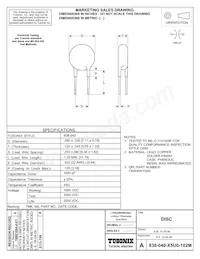 0838-040-X5U0-102M Datenblatt Cover