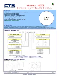 402F32011CAT Datasheet Copertura