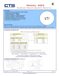 425F16A032M0000 Datasheet Copertura