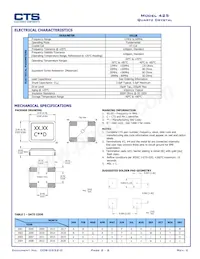 425F16A032M0000 Datasheet Pagina 2