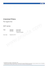 ACF451832-682-TLD01數據表 封面