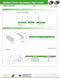 AIML-0805HC-220M-T Datenblatt Seite 2