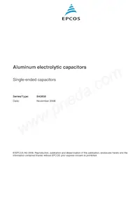 B43858C9107M000 Datasheet Copertura