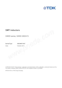 B82498F3821G001 Datasheet Copertura