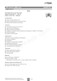 B82498F3821G001 Datasheet Page 2