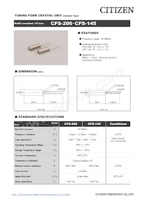 CFS206-32.768KDZBB Datenblatt Cover