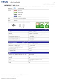 CLF12555T-151M-CA Datenblatt Cover