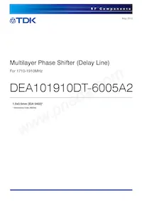 DEA101910DT-6005A2 Datasheet Copertura
