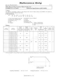 DLW5BTH501TQ2K Datasheet Copertura