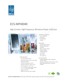ECS-MPI4040R4-R33-R Datasheet Copertura