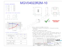 MGV04022R2M-10 Datasheet Cover