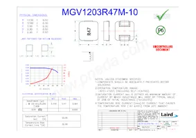 MGV1203R47M-10 Datasheet Cover