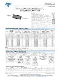 MR106100K00BAE66 Datasheet Cover