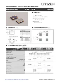 SSX-750PBE16777216T Datenblatt Cover