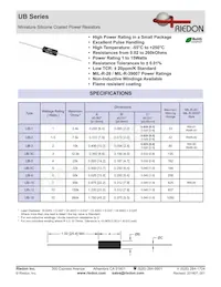 UB5C-0R4F1 Datasheet Cover