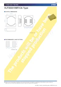 VLF302510MT-220M-CA Datasheet Pagina 5