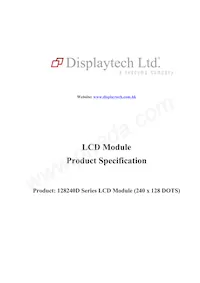 128240D FC BW-3 Datasheet Cover