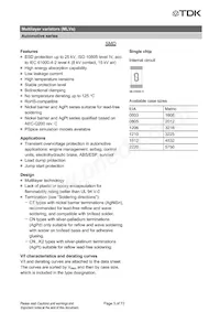 B72510T2170K062 Datasheet Pagina 3