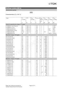 B72510T2170K062 Datasheet Pagina 9